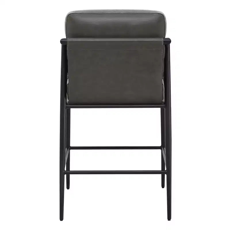 Spruce&Spring Modern Counter Stools with Arm & Metal Frame Set of 2