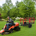 Cart, Garden Dump Truck, 1500 lb Capacity, 22 Cubic Feet Heavy Duty Steel ATV Trailer with 2 Wheels, Outdoor Lawn Mower Cart for Tractor, ATV, UTV