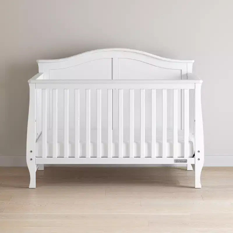 4-in-1 Convertible Crib, Converts to Day Bed, Toddler Bed and Full Size Bed, 3 Mattress Positions, Baby Safe Finish