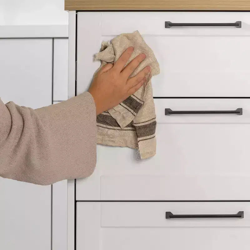 6-Drawer Kitchen Island ¨C Farmhouse Style, White & Maple Nutmeg, 47.25W