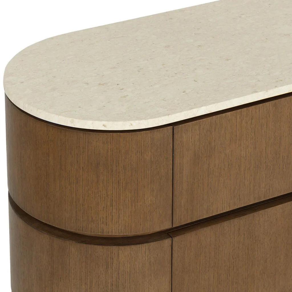 Organic Marble Dresser with Storage, Sculptural - Bedroom | Polished Finish
