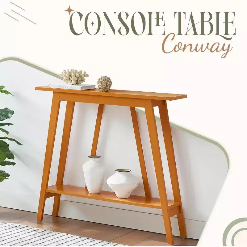 Kings Brand Furniture Console Table - Narrow Sofa Table with Storage Shelf for Hallway, Front Hall, Entryway, Living Room