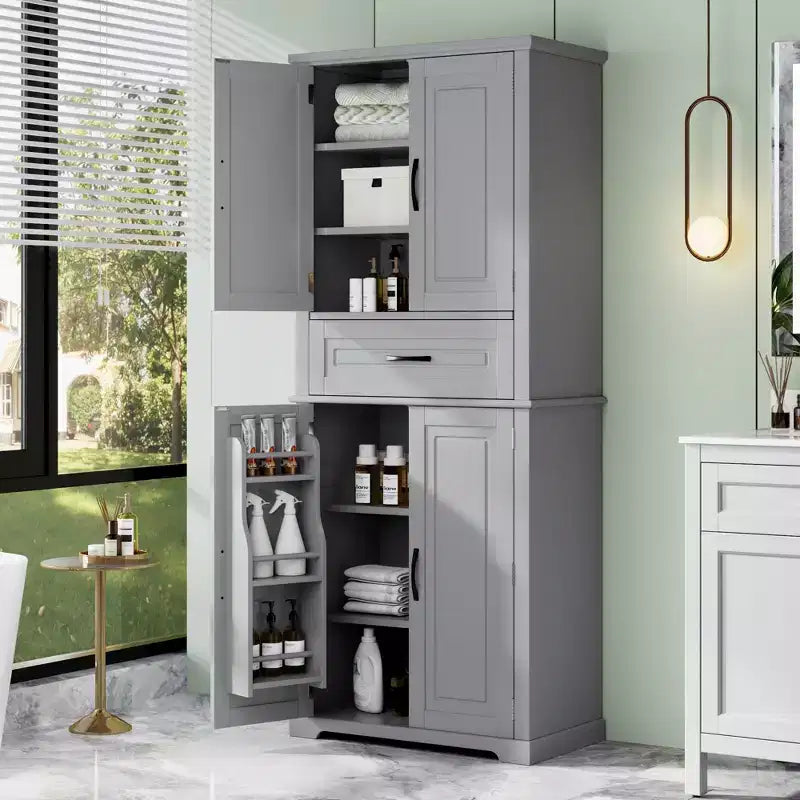 Christopher Knight Home Ashbur Modern Bathroom Storage Cabinet with Drawer and Adjustable Shelf
