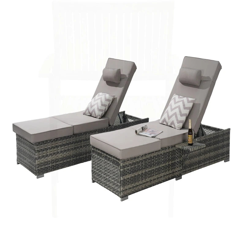 Outstanding Outdoor Chaise Lounge Chair Set for Relaxation and Leisure
