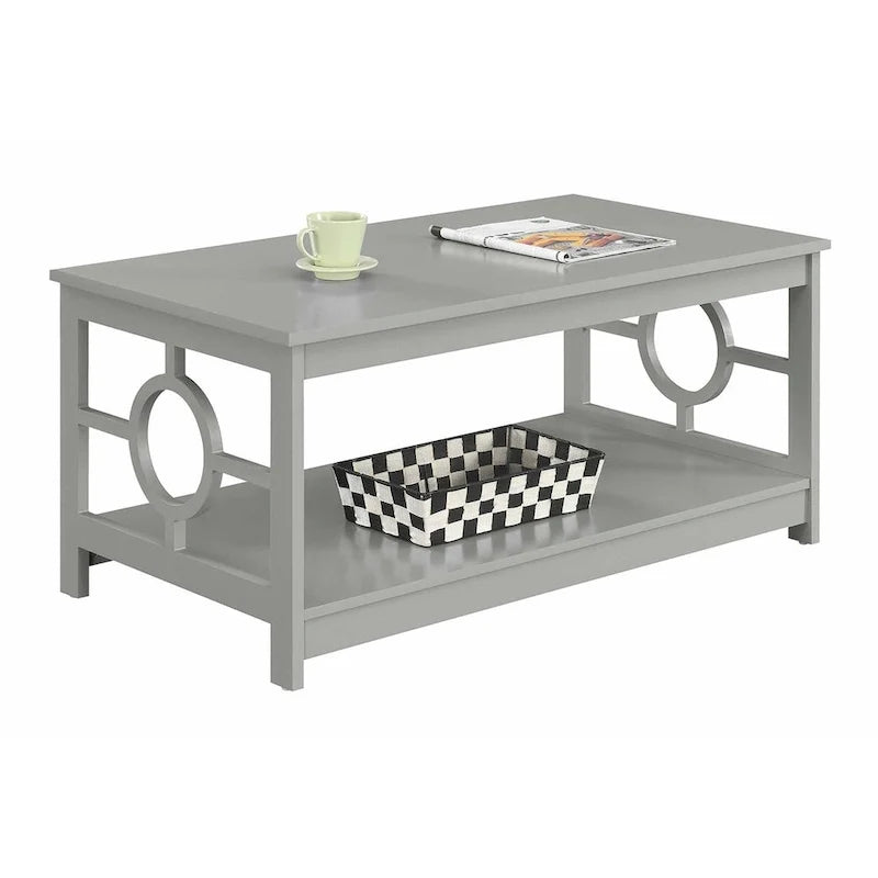 Ring Coffee Table with Shelf