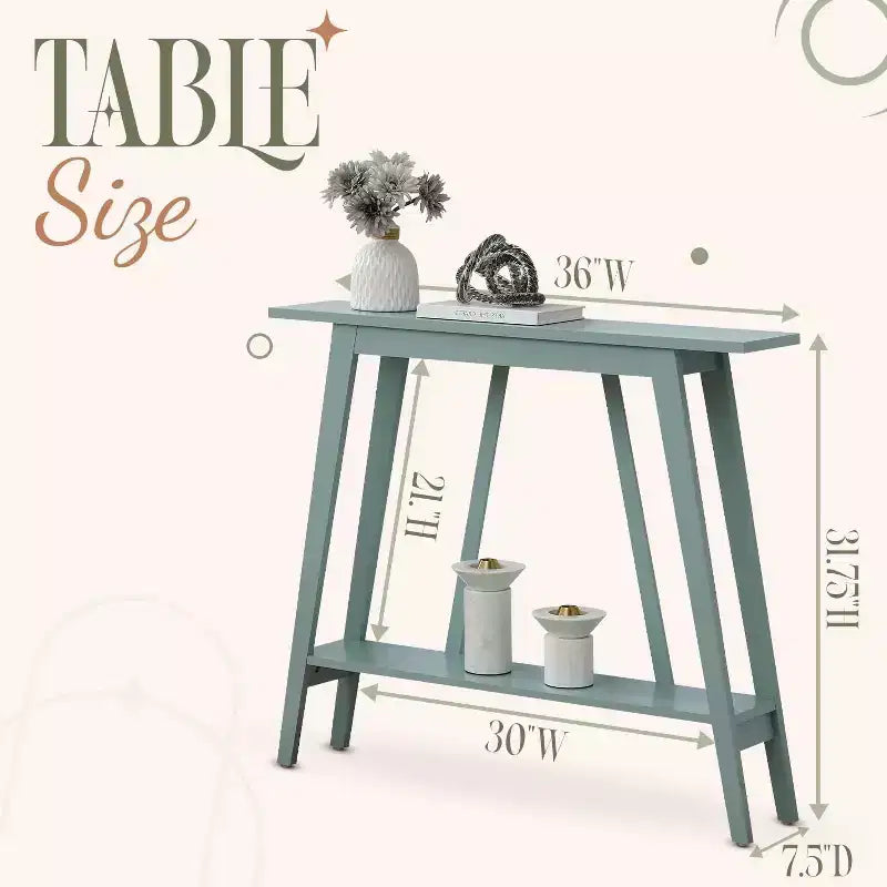 Kings Brand Furniture Console Table - Narrow Sofa Table with Storage Shelf for Hallway, Front Hall, Entryway, Living Room