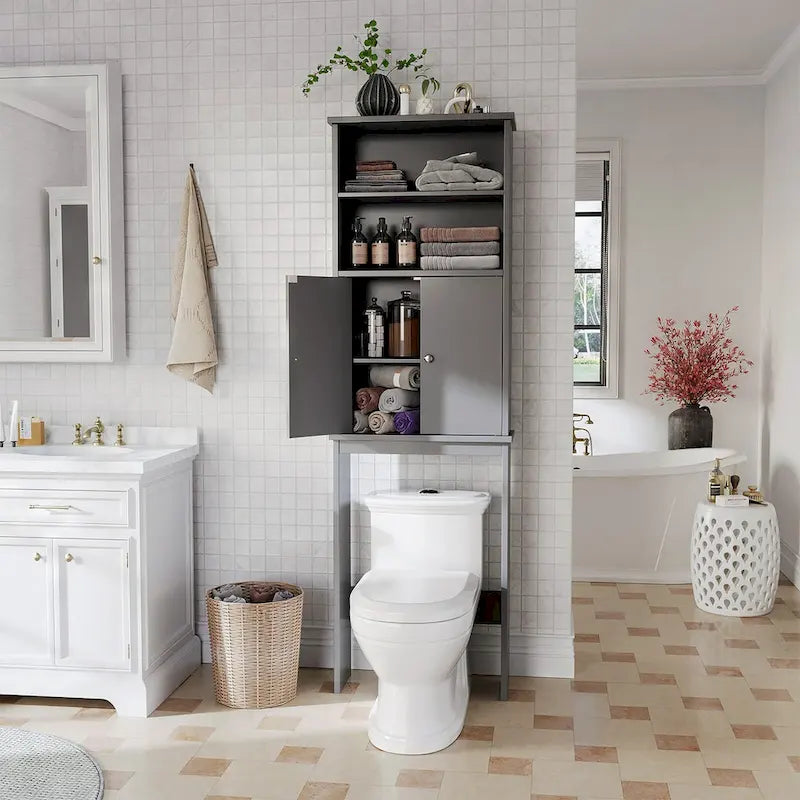 Futzca Over The Toilet Storage Cabinet with Door