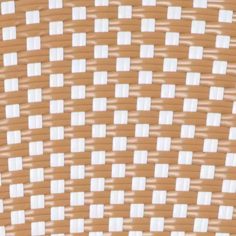 Flash Furniture Lourdes Indoor/Outdoor Commercial Thonet Bistro Stacking Chair, PE Rattan and Aluminum Frame