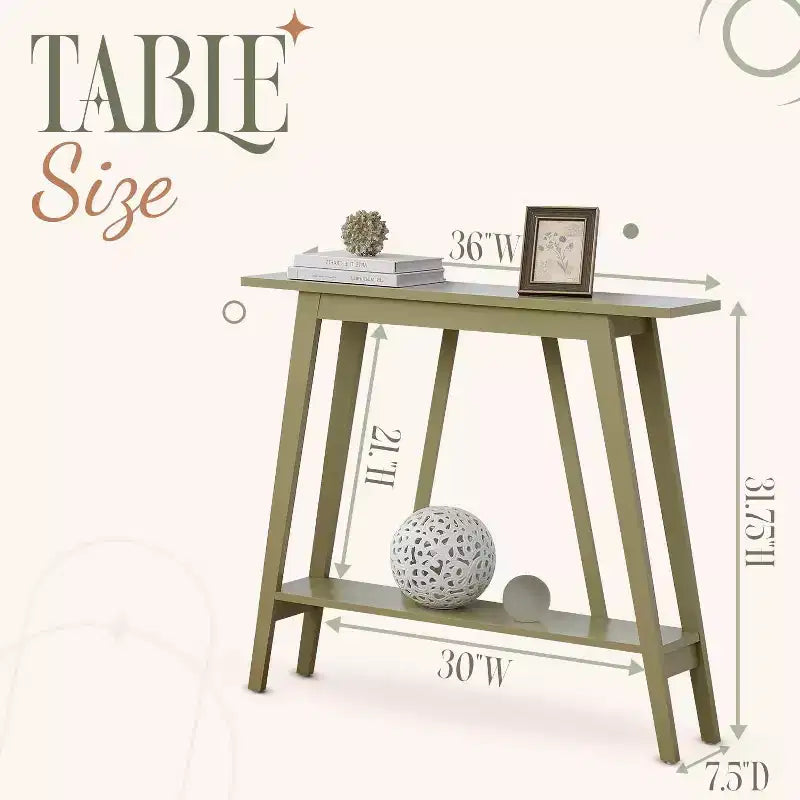 Kings Brand Furniture Console Table - Narrow Sofa Table with Storage Shelf for Hallway, Front Hall, Entryway, Living Room