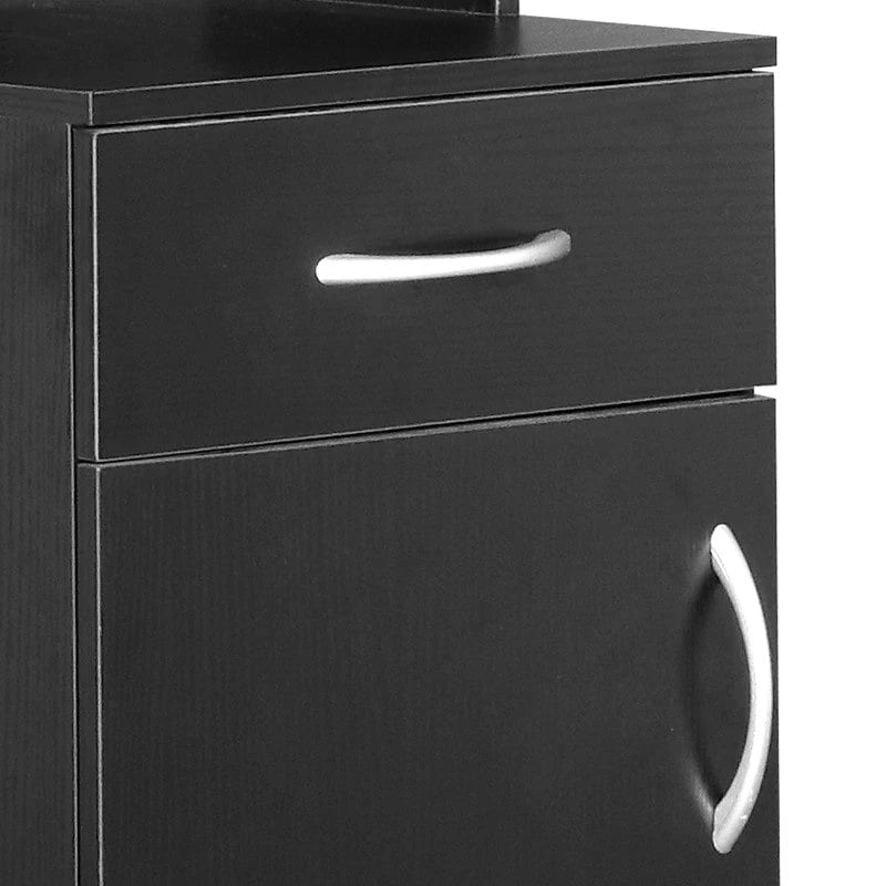 High Cabinet Bathroom Wall Cabinet Black