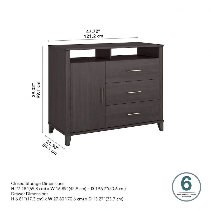 Somerset Tall TV Stand with Storage by Bush Furniture