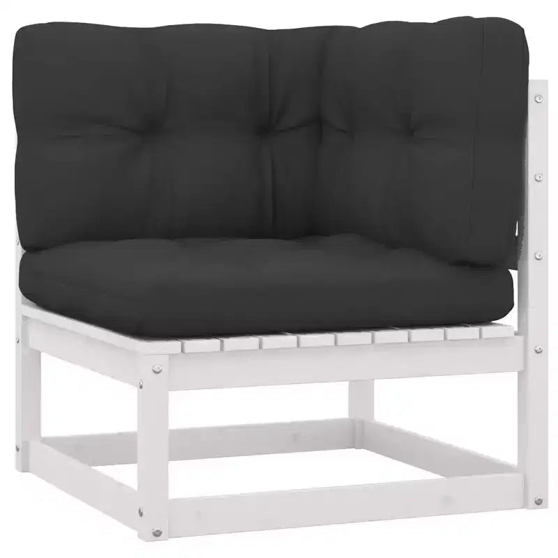 vidaXL Patio Furniture Set 10 Piece Outdoor Sectional Sofa Solid Wood Pine