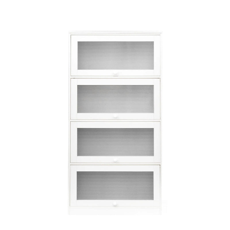 Contemporary Glass Doors Office Storage Cabinet