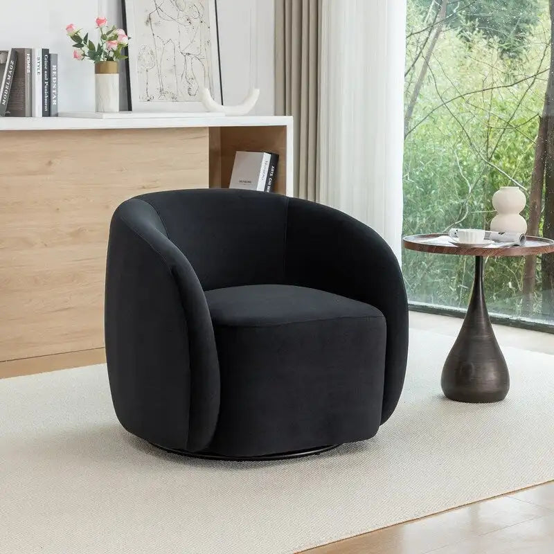 Modern Swivel Barrel Accent Chair